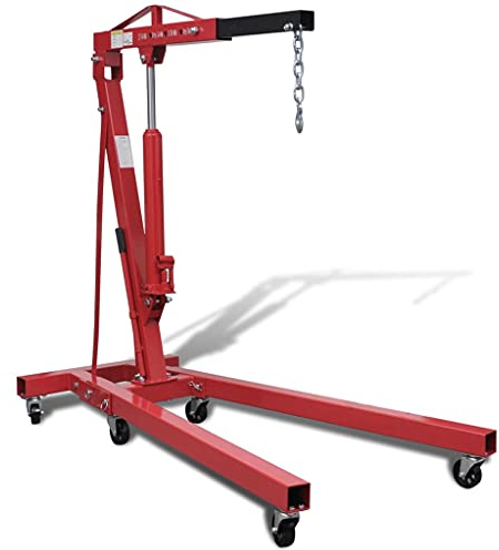 vidaXL Gru Idraulica Pieghevole Officina 2 TON 88,2 kg Sollevatore Martinetto
