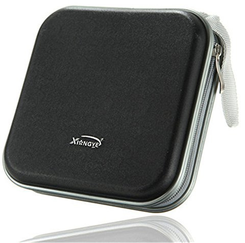 DUBENS 40 Disc CD DVD VCD DJ Storage Media Holder Case Box Tasche Tragetasche, Aufbewahrung Hülle Etui Hart Gehäuse (Schwarz)