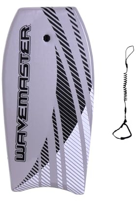Ultimate WaveMaster Pro 44 Bodyboard for Adults, EPS Core & Wrist Leash