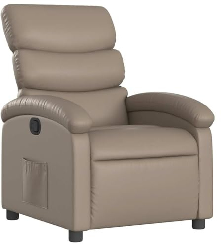 vidaXL Relaxsessel Cappuccino-Braun Kunstleder