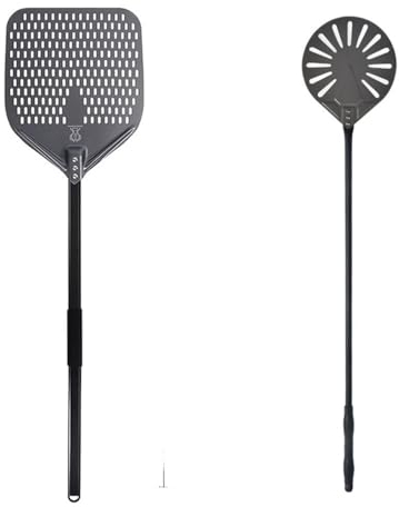 ETomey Pelle Pizza 44/46 Inch Aluminum Hard Coating Perforated Long Pizza Peel Rectangular Pizza Shovel Removable Paddle Pizza Tool Pelle A Pizza (Color : 14 inch 9 inch Long)
