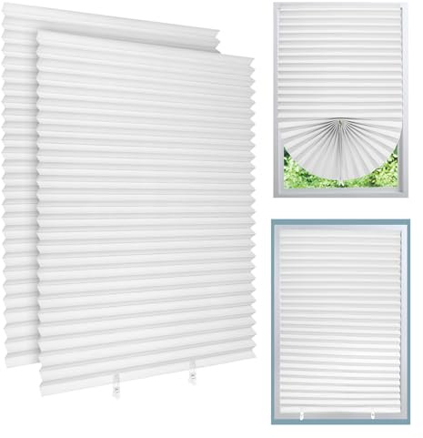 2 Stück temporäre Verdunkelungsrollos, 180 x 90 cm, zum Aufkleben, Verdunkelungsrollo ohne Bohren, Verdunkelungsvorhänge für Schlafzimmer, Küche, Badezimmer, Fenster, Schlafzimmer, Kinderzimmer