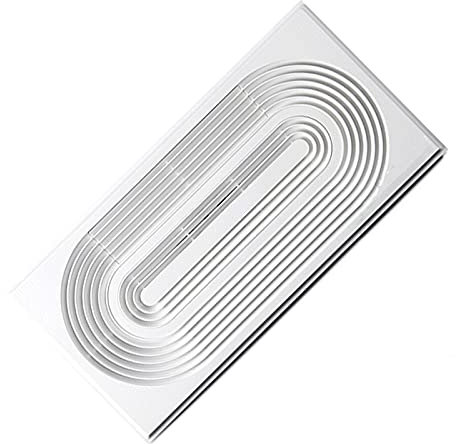 Xumh2024-3 Badlüfter Fan 30 × 6. 0CM Leistungsstarker Belüftungsventilator integrierte Decke rechteckig Abgaslüfter Hochleistungsküche und Badezimmerlüftungsventilator, weiß, 60w Abluftventilator