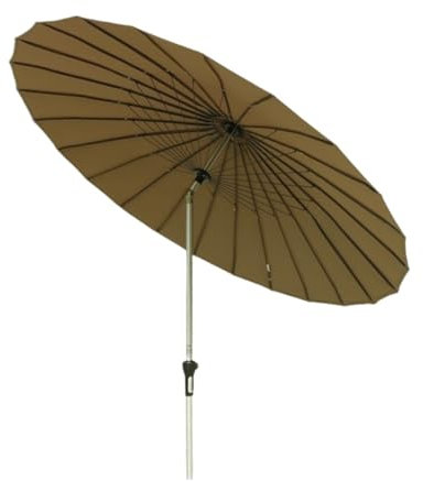 DGSYUAN Sonnenschirm Im Freien Terrassenschirm Outdoor-Schirm Tragbarer Strandschirm Für Gartenterrasse Ohne Sockel Gartenschirm(Khaki)