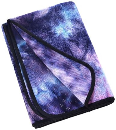 Morbuy Mikrofaser Hot Yoga Handtuch, Yoga Mat 183x63cm rutschfest Fitnesstuch Weich Atmungsaktiv Antirutsch Yogatuch Gilt für Fitness Ausbildung (183x63cm,Krawattenfarbe blau)
