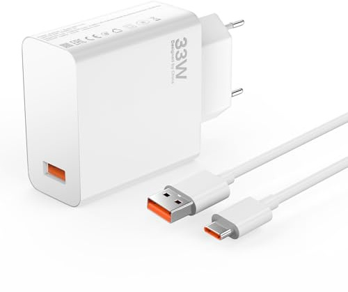 33W USB C Ladegerät Ladekabel für Xiaomi Redmi Note 15 14 Pro 13 12 5G 12s 11 10 9 8, Mi 13 12 11 Ultra 10T, Pad 5 6,Poco X6 X5 X4 X3 Pro F6 F5 F4 M7 M6 M5 Pad 6 Schnellladegerät Turbo Charge Adapter