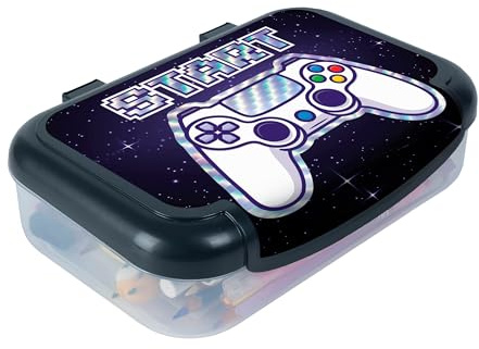 ZIPIT Estuche Escolar Transparente para Niños, Gaming | Estuche rígido y transparente para niños, apilable, con etiqueta de nombre y cierre a presión, para 60 bolígrafos