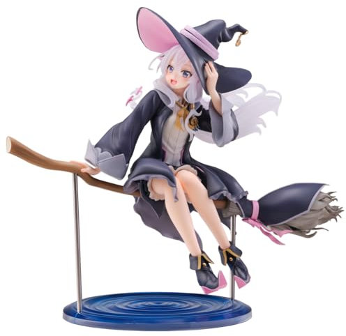 Ciyoulio Wandering Witch The Journey of Elaina Figur Anime Hexe Statue Niedliche Manga Mädchen Figuren, Desktop Anime Figure Elaina Auf Dem Besen