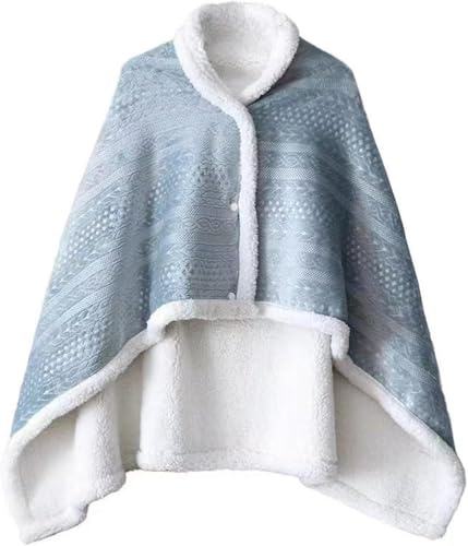 Shawl Blanket,Lap Blanket for Elderly,Wearable Blanket Women 33X47 Thick Small Blanket, Warm Blankets for Winter Poncho Shawls,Bed Jacket for Women,Poncho Blanket for Office Lunch Break