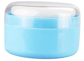 NAMOARLY 2 Stück Puderquaste Mit Sieb Kunststoff Behälter Babypuderquaste Zum Abstauben Für Kinder Und Erwachsene Zuhause Reisen