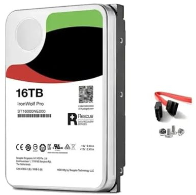 JXCHSWOU Disco Duro Interno NAS ST16000NE000 de 16 TB, 7200 RPM, 3,5''