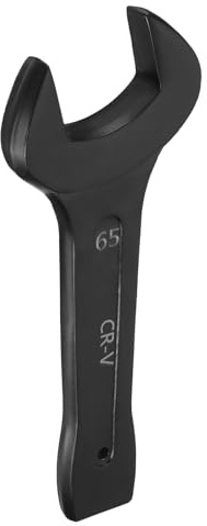 sourcing map Open End Striking Wrench 65mm Metric CR-V Steel Single Open Spanner Baking Paint U Shape Head Wrench Hand Tool for Mechanical Automotive Repair