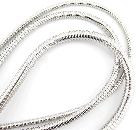Manguito Flexible de Tubo Corrugado de Acero Inoxidable 304 de 300 cm for protección de Cables de línea de Alambre - Duradero(4x6mm)