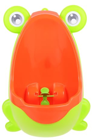 Toyvian Orinatoio in Plastica Pastello con Girandola Integrata, Vasino Cartoon, Design da Terra per Addestramento al Vasino