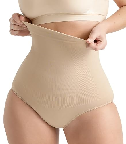 SHAPERMINT Shapewear for Women - Seamless Shapewear Tummy Control Panty, Body Shaper, Tummy Control Underwear for Women Nude