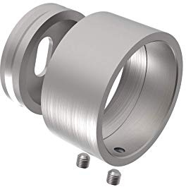 Sellon24® Edelstahl Wandanschluss Ø42,4 Wandanker Wandanschluß Adapter Rohr Geländer Edelstahlrohr Gelaender Flansch Rohrflansch Halterung Wandhalterung Rundrohr Handlaufrohr Handlauf Wandflansch
