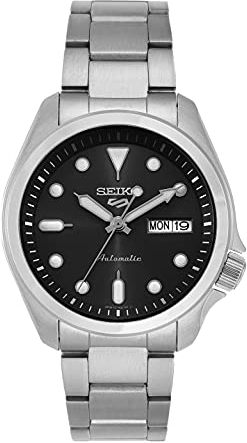 Seiko Orologio automatico sportivo da uomo 5 | quadrante nero SRPE55K1