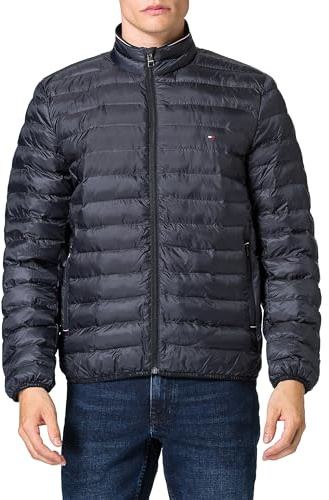 Tommy Hilfiger Herren Jacke Packable Recycled Jacket Übergangsjacke, Blau (Desert Sky), XL
