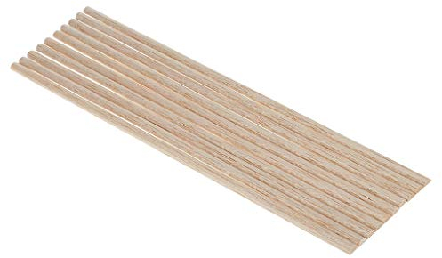 Inzopo Balsaholz, unlackiert, halbrund, 7 mm, 10 Stück