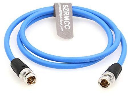 SZRMCC BNC maschio a maschio 12G HD SDI 75ohm 4K Video cavo coassiale per telecamere monitor (1,5 m)