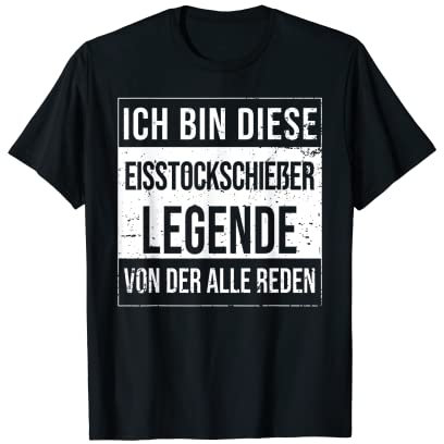 Eisstock-Curling Geburtstag geboren Legende Eisstockschießen T-Shirt