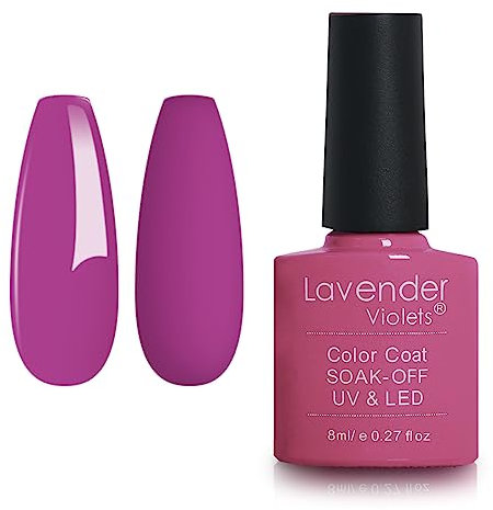 Lavender Violets 8ml Gel Nail Polish UV LED Soak Off Nail Lamp Curing Manicure Pedicure Classical Coloured Bottle Deep Orchid D111