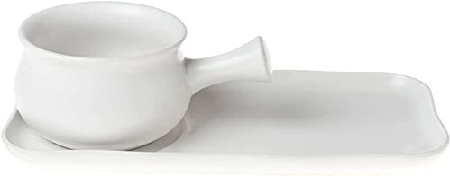 Ciotola for cereali, scodella for zuppa, scodella for il tè, ciotole for zuppa di cipolla francese con manico for colazione, set di ciotole e piatti for colazione in ceramica for colazione con sandwic