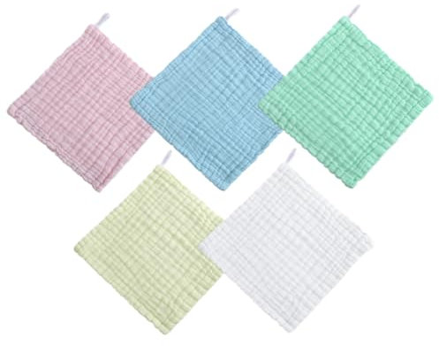 TOYANDONA 5 Piezas Toalla Infantil Vacaciones Toalla niño Toallas de bebé de algodón Suave toallita para niño toallitas Toallas de Bebe toallita de algodón para niños pequeños paño para bebé