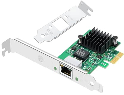 Buacoz Gigabit Ethernet Network Card with Intel I226-V Chip 2.5Gbps Single-Port NIC Card,PCI-E X1 RJ45 LAN Network Adapter, Support Windows Server 2019/2022/Windows 10/11/Linux/Vmware