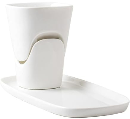 Gralara Mini caquelon à fondue au chocolat, bol à fondre le chocolat, pot à fondre le fromage en céramique pour mariage