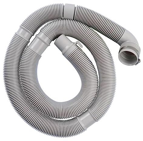 Lurrose Prolunga Tubo Di Scarico Lavatrice 1,5 m Flessibile in Pvc Per Estensione Acqua Raccordo Per Cucina e Bagno, Sostituzione Scarico Facile e Veloce