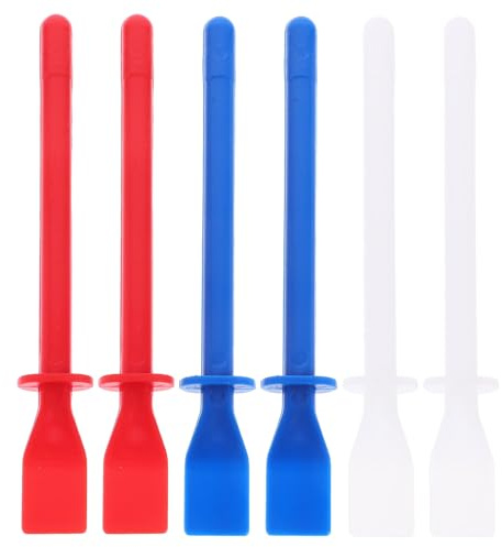 Artibetter Herramienta De Pintura Con Pegamento 6 Uds Esparcidor Flexible Mango Largo Para Manualidades En Cuero Cartón Y Proyectos De Bricolaje