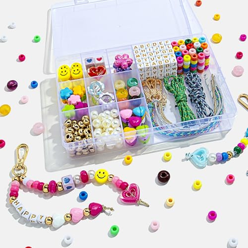 TOVABA Schlüsselanhänger Selber Machen Bastelset für Frauen und Mädchen, Schlüsselring-Set, DIY für Taschenanhänger, Bag Charms, Schmuckherstellung und Bastelzubehör