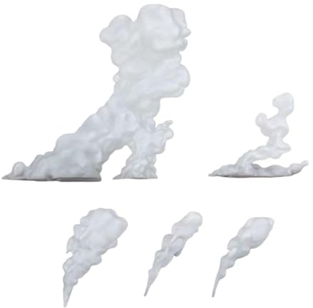 Jiuvaso Modelli con Effetto Fumo Divertenti per Action Figure da Tavolo per Camera da Letto E Casa