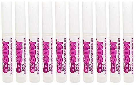 10 pcs KDS Nail Tip Glue - Adhesive Super Bond for Acrylic Nails Tips - 0.07 oz for Each Glue