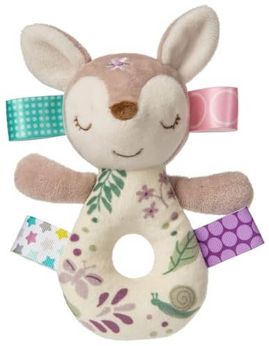 Taggies Embroidered Soft Ring Rattle