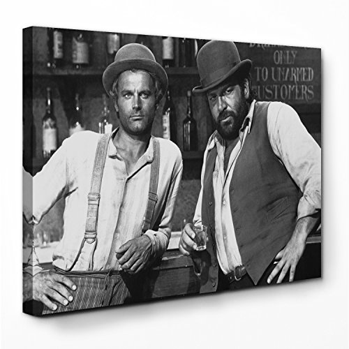Bud Spencer - Vier Fäuste für EIN Halleluja - Leinwand (30 x 20 cm)