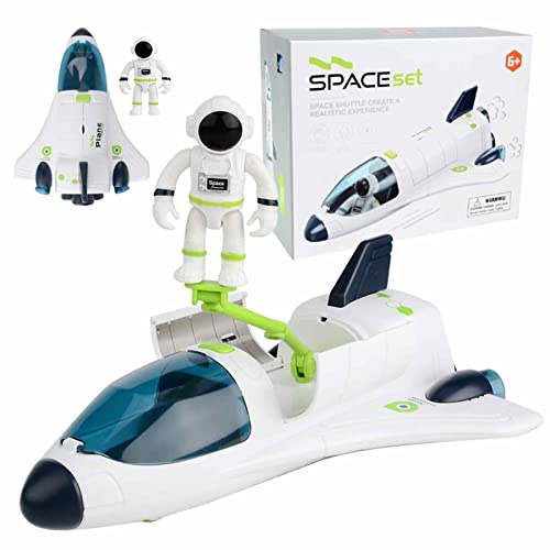 Abonda Space Shuttle Toys, ABS Odorless Rocket Ship, Spaceship Toy with Lights, Sounds & Battery for Kids, Children, and Teens