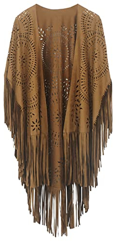 Cape Mantel für Frauen Modische Open Front Poncho Cape Sommer Tassel Retro Schals Soft Oversized Cardigan Hochzeit Schals Geschenk für Damen
