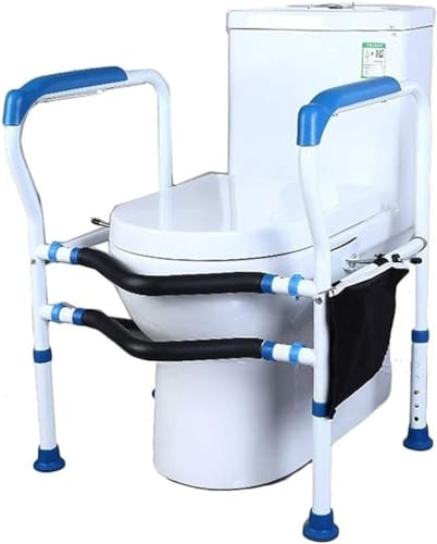 DaoGeSir Toiletten-Sicherheitsrahmen Für Behinderte Und Ältere Menschen, Toilettenstützgestell Toiletten Stützgestell Haltegriff Für Bad WC Stützhilfe rutschfest Sicherheitsgestelle