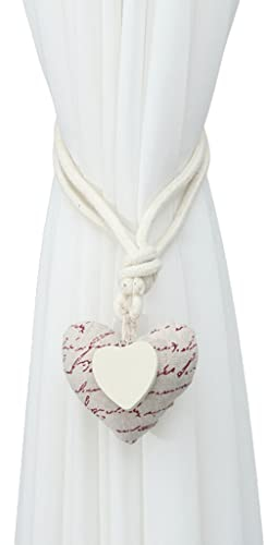 Gardinen Klammern 2 Stück Vorhang Raffhalter Magnetische Liebe Herz Anhänger Dekorative Vorhang Raffhalter Seil Für Hotel Home Office Dekoration Gardinen Raffhalter