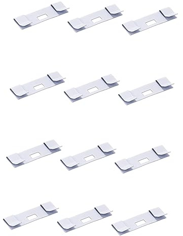 ORFOFE Reparaturclips mit Feiner Verarbeitung 12 Stück für Vertikaljalousien aus Metall Kostengünstig 89mm Ersatzlamellen für Fensterjalousien Reparatur