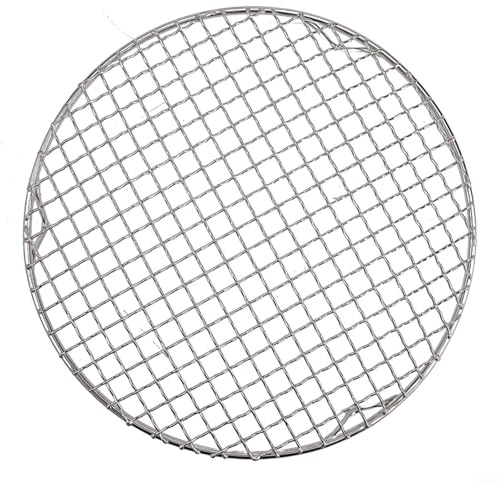 Abkühlgitter aus Edelstahl, runder Draht-Ofenrost, dickes Drahtgitter zum Kühlen, Backen, Kochen, Dämpfen, rostfrei und glatte Kanten, ofen- und spülmaschinenfest (35 cm)