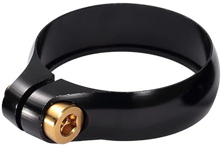 WANGBINGXING Sattelklemme Superleichte Fahrrad-Sattelstützenklemme, Legierung, Titan, Sattelklemmenschloss for 27,2/30,8/31,6 mm Mountainbike-Zubehör Sattelklemme(GOLDEN 34.9)