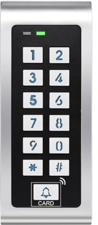 Vocdikficy Tastierino WIFI per Controllo Accessi con App Tuya Sblocco Remoto IP66 Impermeabile RFID EM Card 10000 Utenti Interlock Consumi
