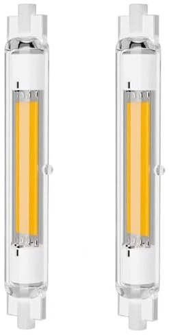 Aouppert R7S LED 118mm Dimmbar, 30W LED R7S 118 Ersatz für 300W Halogen Leuchtmittel, | 3000K 3000LM, Warmweiß, Kein Flackern 360°Abstrahlwinkel, für Deckenlampe/Schulen/Flure (2er-Pack)