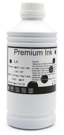TWEJHX 1000 ml DTF -Tintenkompatibel mit Direkttransferfilm und Haustierfilm funktioniert mit Desktop und großformatigen DTF -Druckern 11 Farben erhältlich(1000ml-DTF-LK)