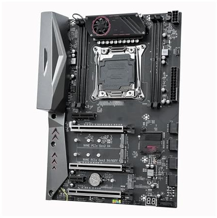 Placa Madre Placa Base Fit For X99 con CPU Xeon E5 2680 V4 LGA 2011-3, 2 x 32 B = 64 GB de Memoria RAM DDR4, Compatible NVME M., USB 3.0, Titanium D4
