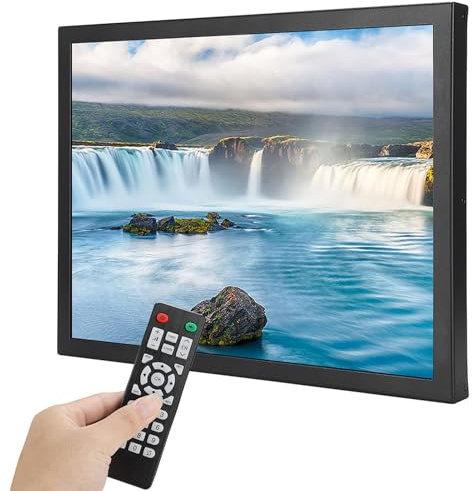 ZenithAur 1024x768 Resolution Touch Screen Monitor 15inch, Embedded Design with HDMI/VGA/AV/BNC/USB Inputs, Nice for Industrial Settings
