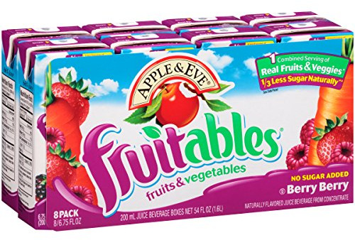 Apple & Eve Fruitables, Berry Berry Juice, 6.75 Fluid-oz., Pack of 8